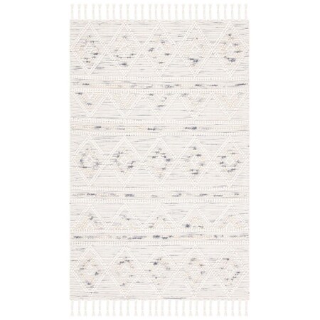 Safavieh 3 x 5 ft. Natura Contemporary Rectangle Hand Loomed Rug Ivory & Grey NAT175F-3